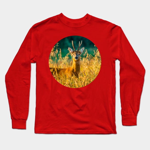 Alert Roebuck Long Sleeve T-Shirt by dalyndigaital2@gmail.com